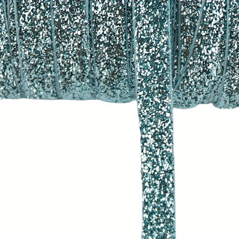 5 Yards 10mm Glitter Velvet Ribbon DIY Gift Wrapping Hair Bows Wedding Party