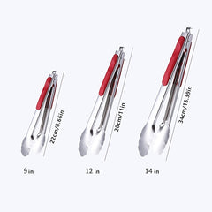 3pcs Stainless Steel Food Clip for BBQ and Kitchen Use