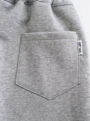 Boys Letter Embroidered Active Sweatpants Jogger Sports Pants