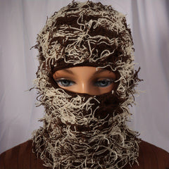 Y2K Distressed Balaclava Mask Windproof Thermal Ski Mask