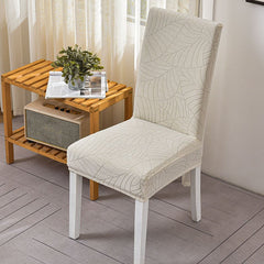 Waterproof Jacquard Dining Chair Slipcover Stretch Chair Cover