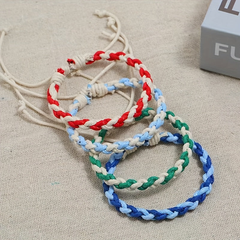 Colorful Ethnic Style Braided Bracelet For Kids