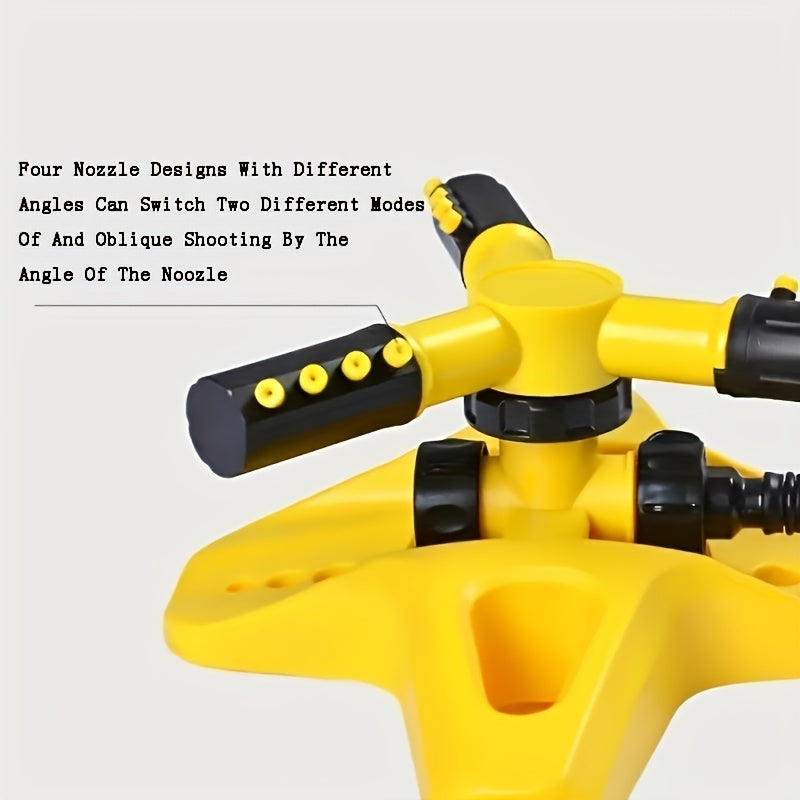 Lawn Sprinkler 360 Rotating 3 Arm Large Area Coverage