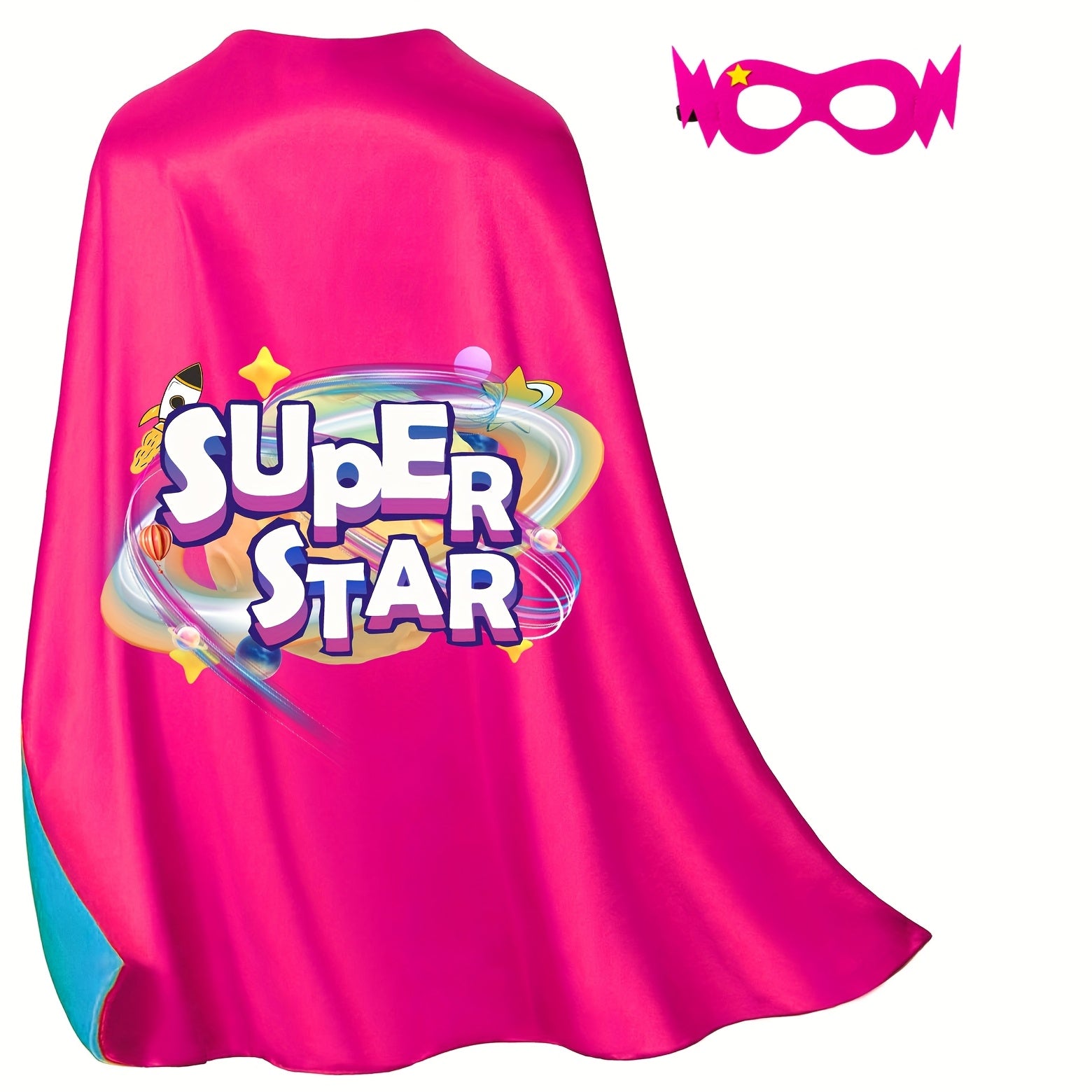 Superstar Cape Set for Kids - Includes Cape and Mask