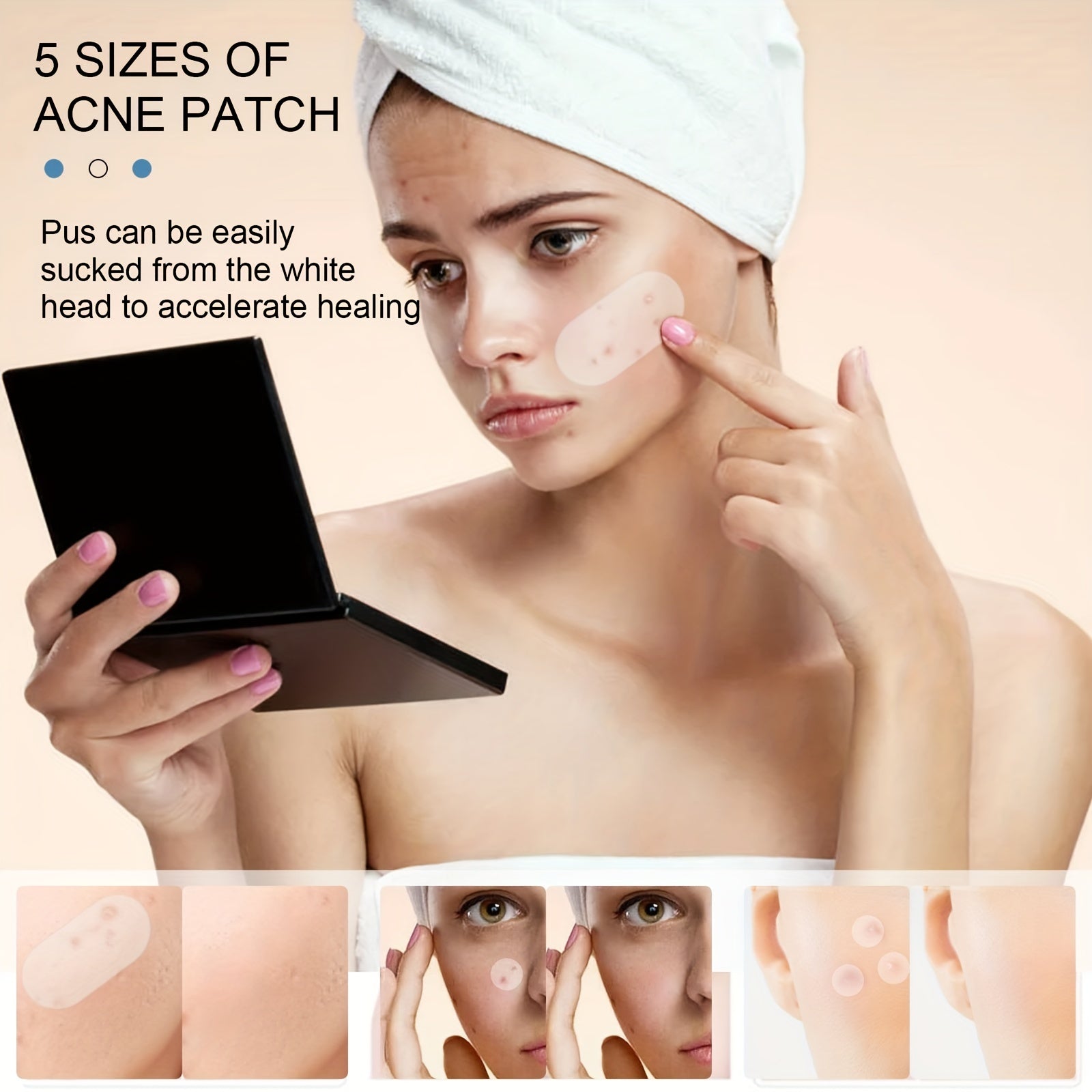 EELHOE Invisible Acne Patch 80 Stickers Waterproof Concealer