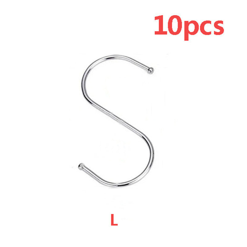 Stainless Steel S Hook Hanger Bathroom Bedroom Accessories