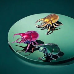 3 Pack Mech Bug Battle Beetles Wind Up Stress Relief Toy Assorted Colors