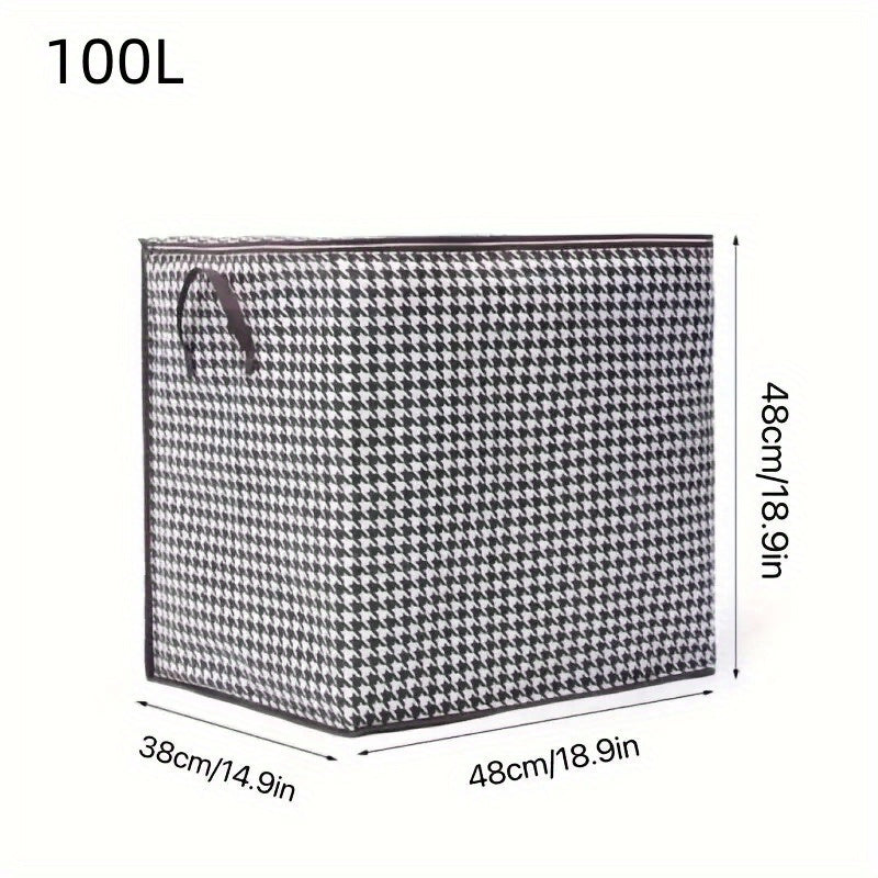 Large Capacity Clothes Storage Bag with Reinforced Handle for Blankets Bedding