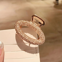 5pcs Mini Alloy Grab Clip Golden Hair Clip for Women