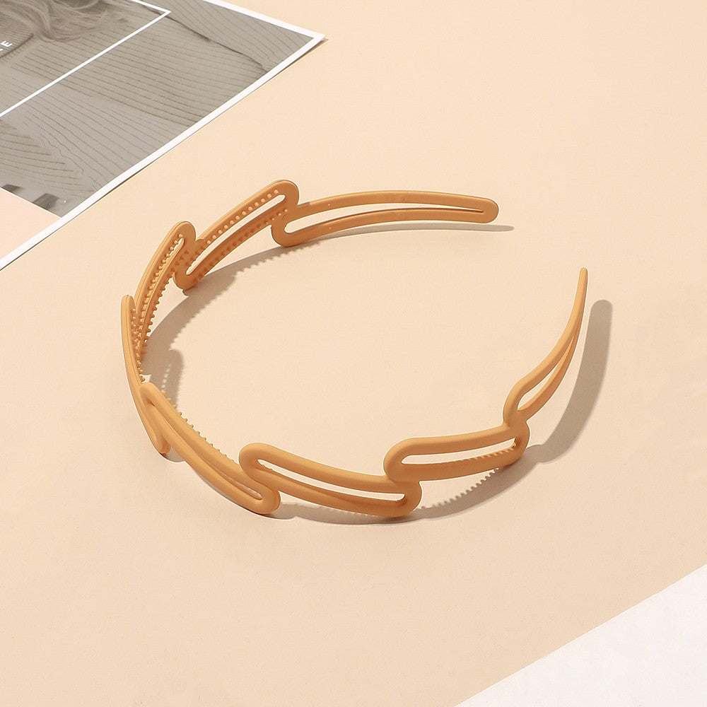Frosted Oblique Square Headband Women's Hairband Hair Accessories