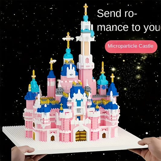 2800 pcs Pink Castle Building Blocks Set Ideal Birthday Gift