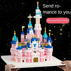 2800 pcs Pink Castle Building Blocks Set Ideal Birthday Gift