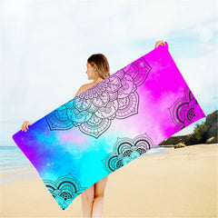 Fast Drying Double Sided Fleece Beach Towel for Water Sports