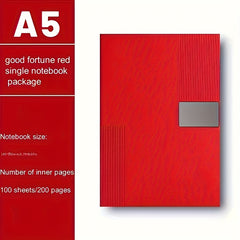 Personalized A5 Faux Leather Notebook Gift Set with Bookmark