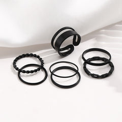 Vintage Gothic Stackable Rings Set for Women Girls