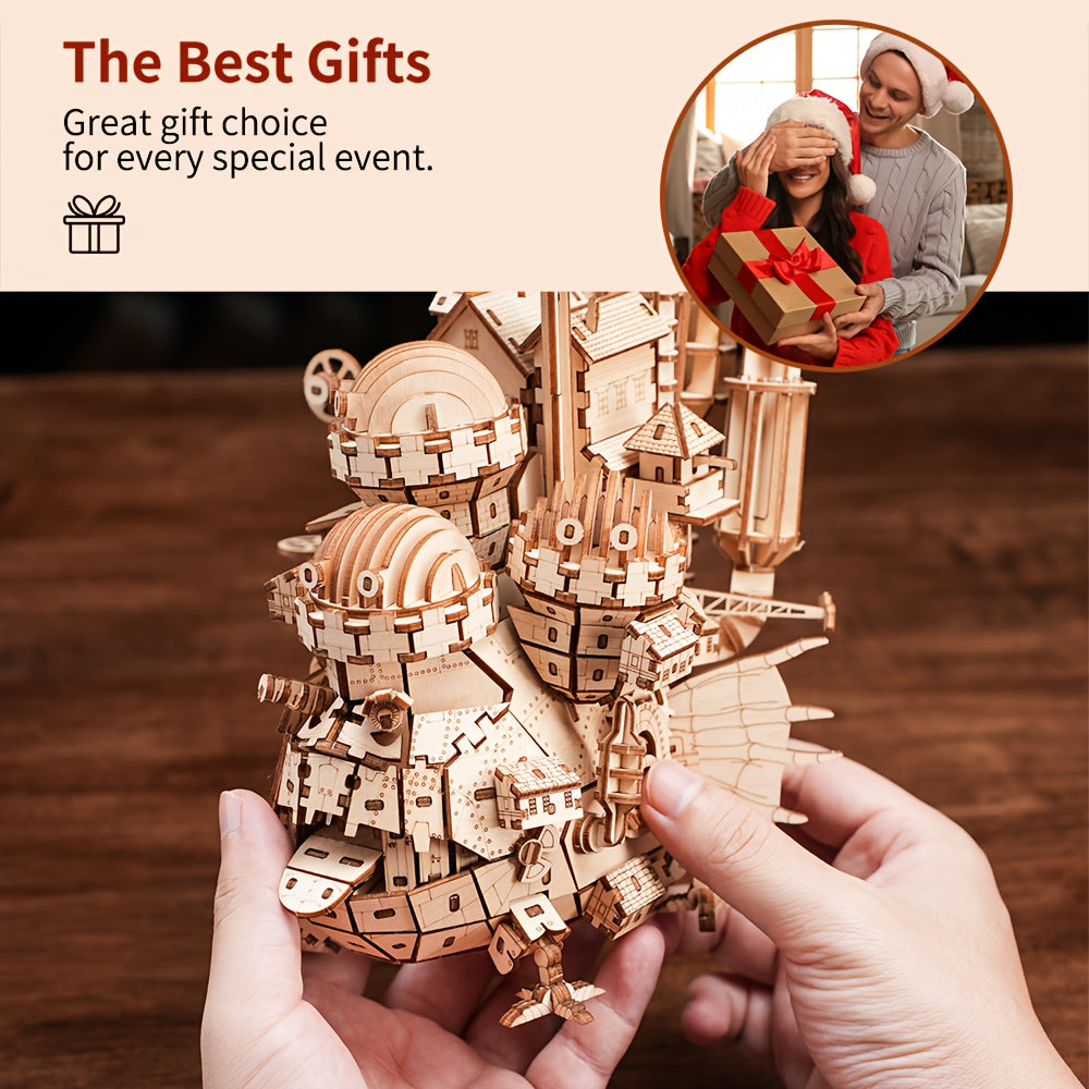 Wooden DIY 3D Puzzle Set Adult Creative Wooden Model Crafts Home Decor & Handcra