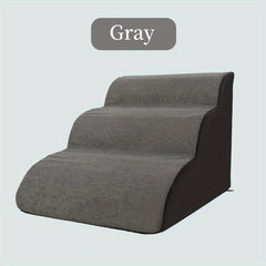 Soft Foam Dog Stairs Ramp 3 Tiers Pet Steps For Easy Access