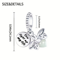 Glowworm Charm Beads Glowing For 3mm Bracelet DIY Pendant Set