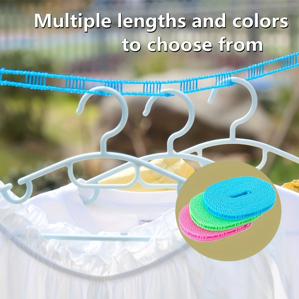 Portable Non-slip Clothesline Rope for Camping and Household Use