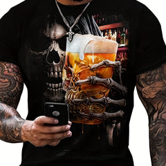 3D Digital Pattern Pullover T Shirt for a Stylish and Comfy Look