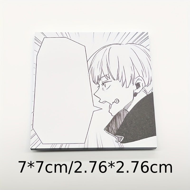 Anime Sticky Notes Memo Pads Cartoon Square Tearable N Times Sticky Message Pad