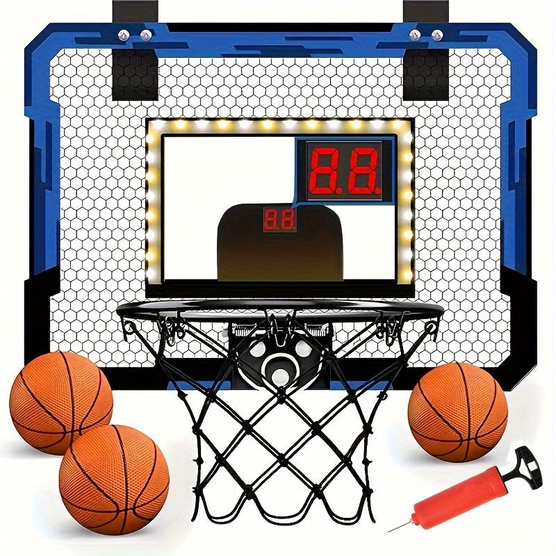 Kids Indoor Basketball Frame with LED Electronic Scoring
