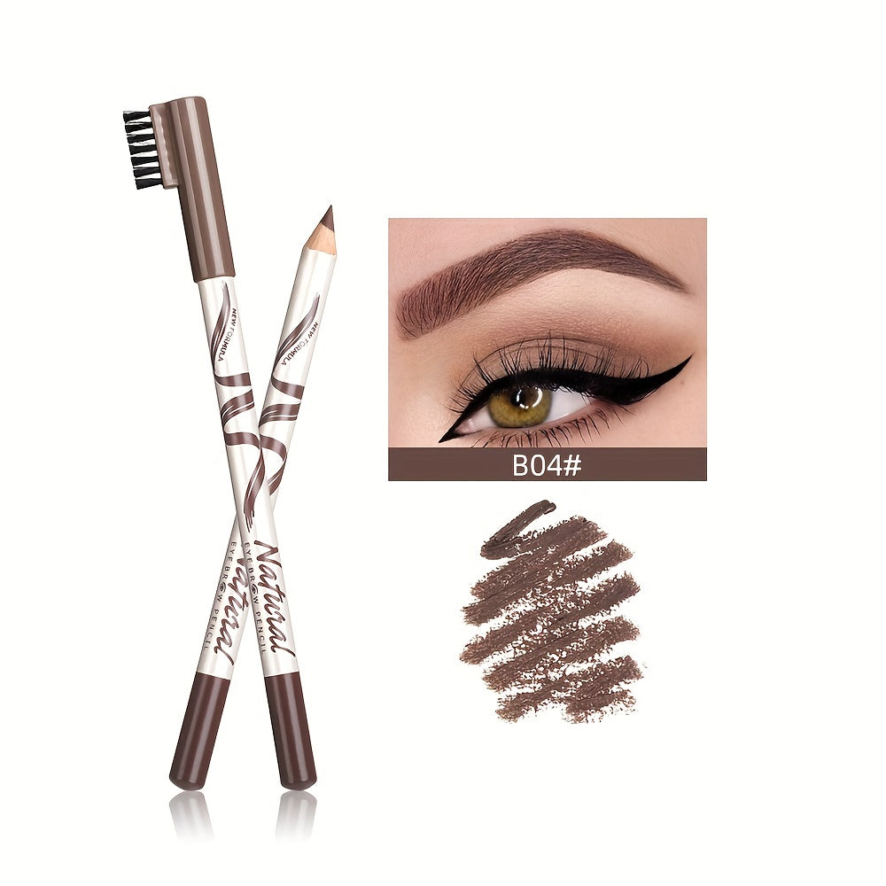 Professional Waterproof Eyebrow Pencil with Brush - Long Lasting Brows Pencils