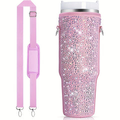 40oz Cup Sleeve w/ Adjustable Shoulder Strap for Outdoor Sports