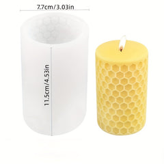 3D Bee Honeycomb Candle Making Molds Silicone Plaster Mold