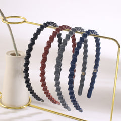 4Pcs Set Toothed Headband and Versatile Non-Slip Wavy Hair Accessories