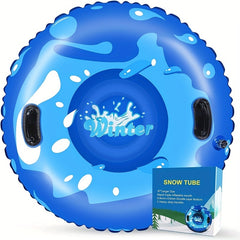 Winter Snow Tube Inflatable Sled Heavy Duty Hard Bottom Sled