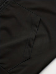 Men's Sports Suit Zip Hooded Jacket & Stretch Pants for Gym Workouts