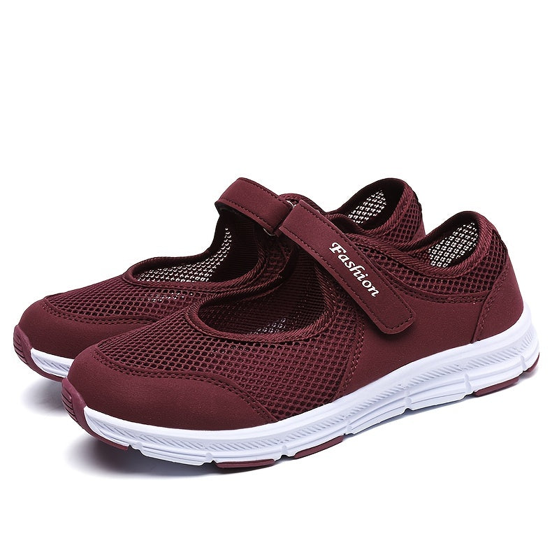 Women's Mesh Flat Sandals Breathable Non Slip Walking Shoes