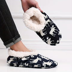 Cozy Deer Slippers for Men Winter Shoes