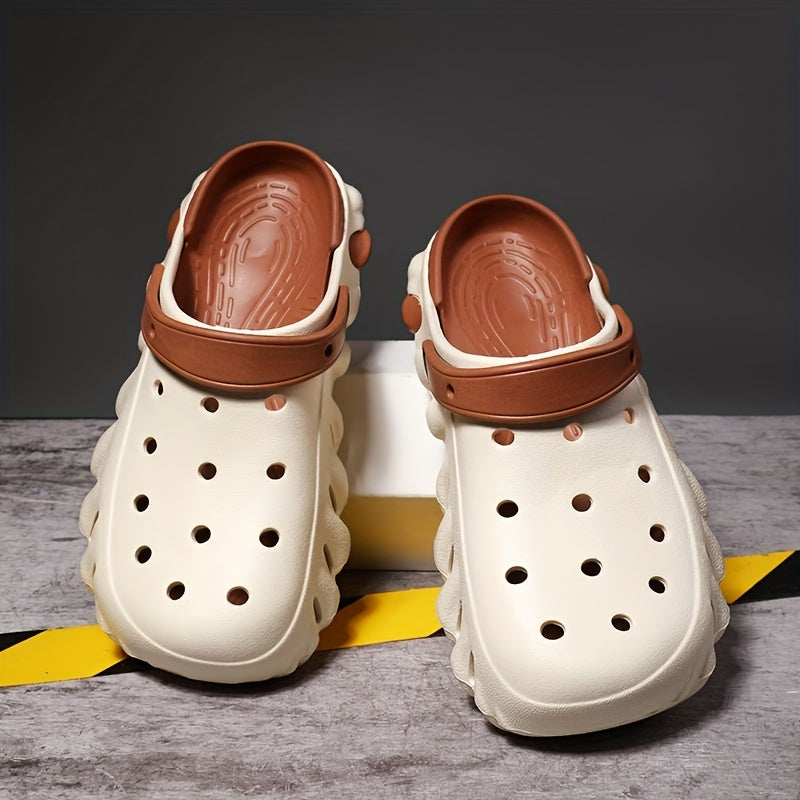 Men's Closed Toe Slip On Clogs Anti-skid Water Beach Garden Shoes