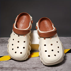 Men's Closed Toe Slip On Clogs Anti-skid Water Beach Garden Shoes