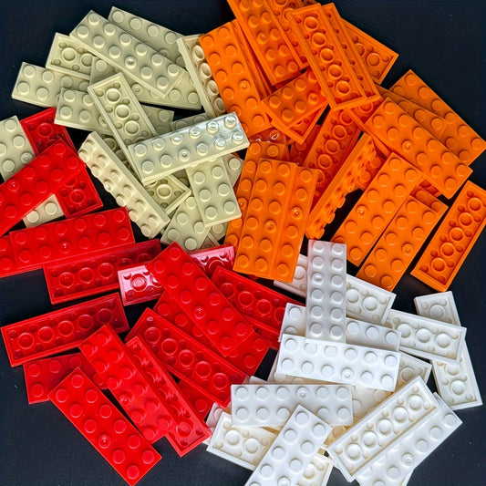 12pcs 2x6 Low Brick Small Particle Building Blocks ABS M