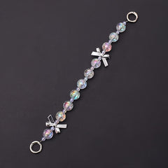 Colorful Starry Sky Acrylic Beads Chain Bow Accessories for Girl's