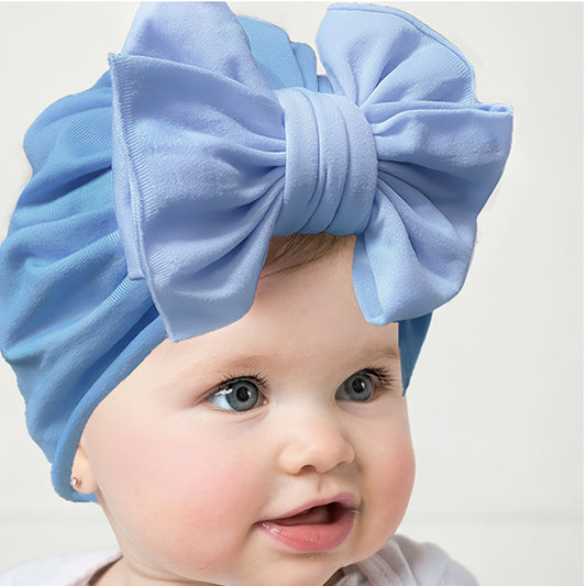 Nylon Bow Baby Hat 0-3 Years Old