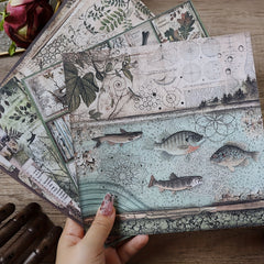 Vintage Forest Animal Paper for Bullet Journal Scrapbook DIY