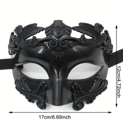 Men's Egyptian Warrior Half Face Mask Masquerade Halloween