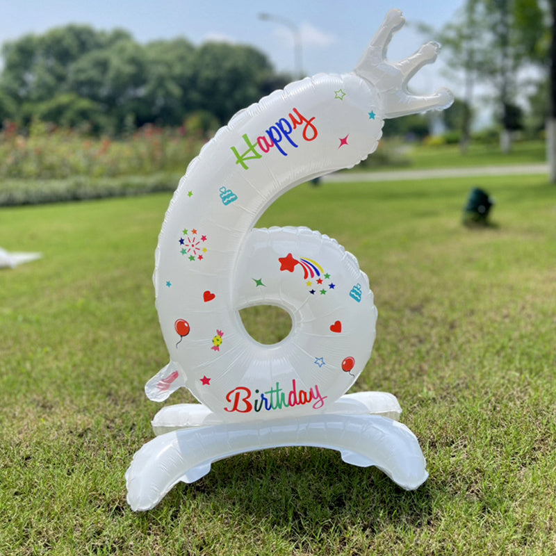 DIY Number Balloon for Birthday Party Decorations