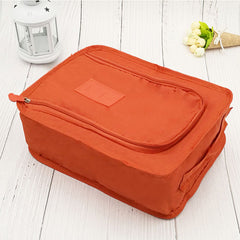 Portable Folding Shoe Storage Bag for Travel, 11.8 x 8.2 x 4.7 Inches