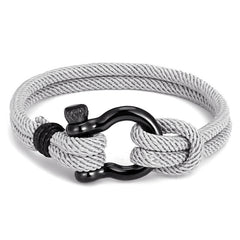 Survival Stainless Steel Outdoor Camping Horseshoe Buckle Bracelet