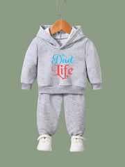 Girls 2pcs DAD LIFE Hoodies Pants Set Spring Fall Sports Gift