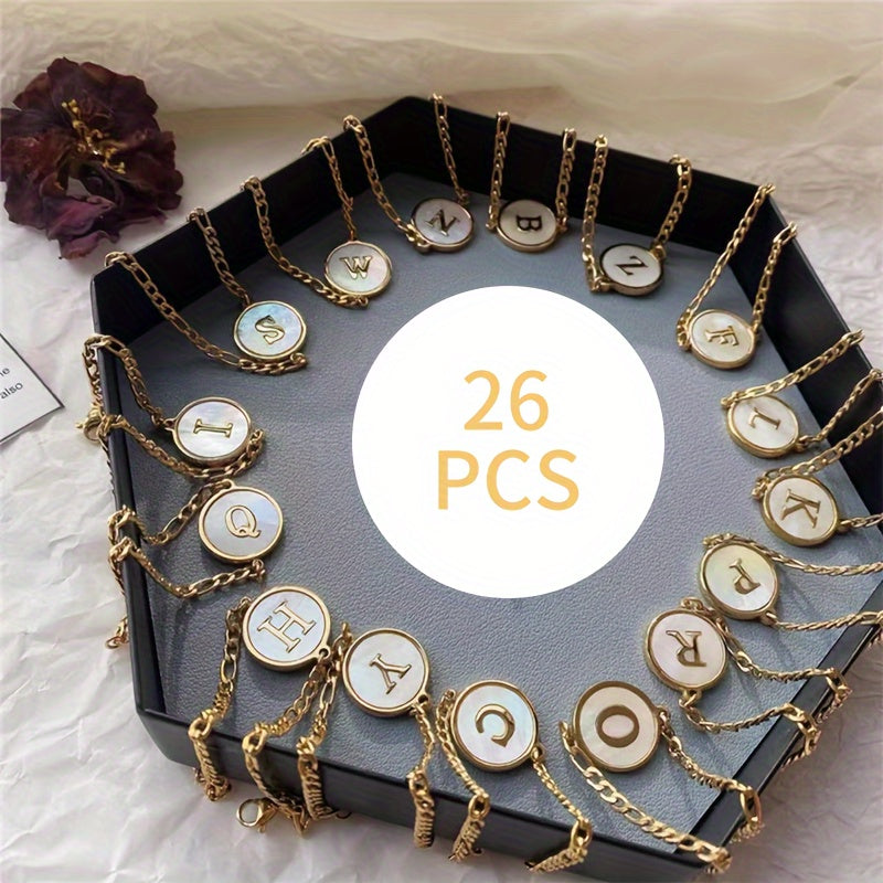 1pc ID Letter Charm Cup Handle Decorative Pendant Accessory
