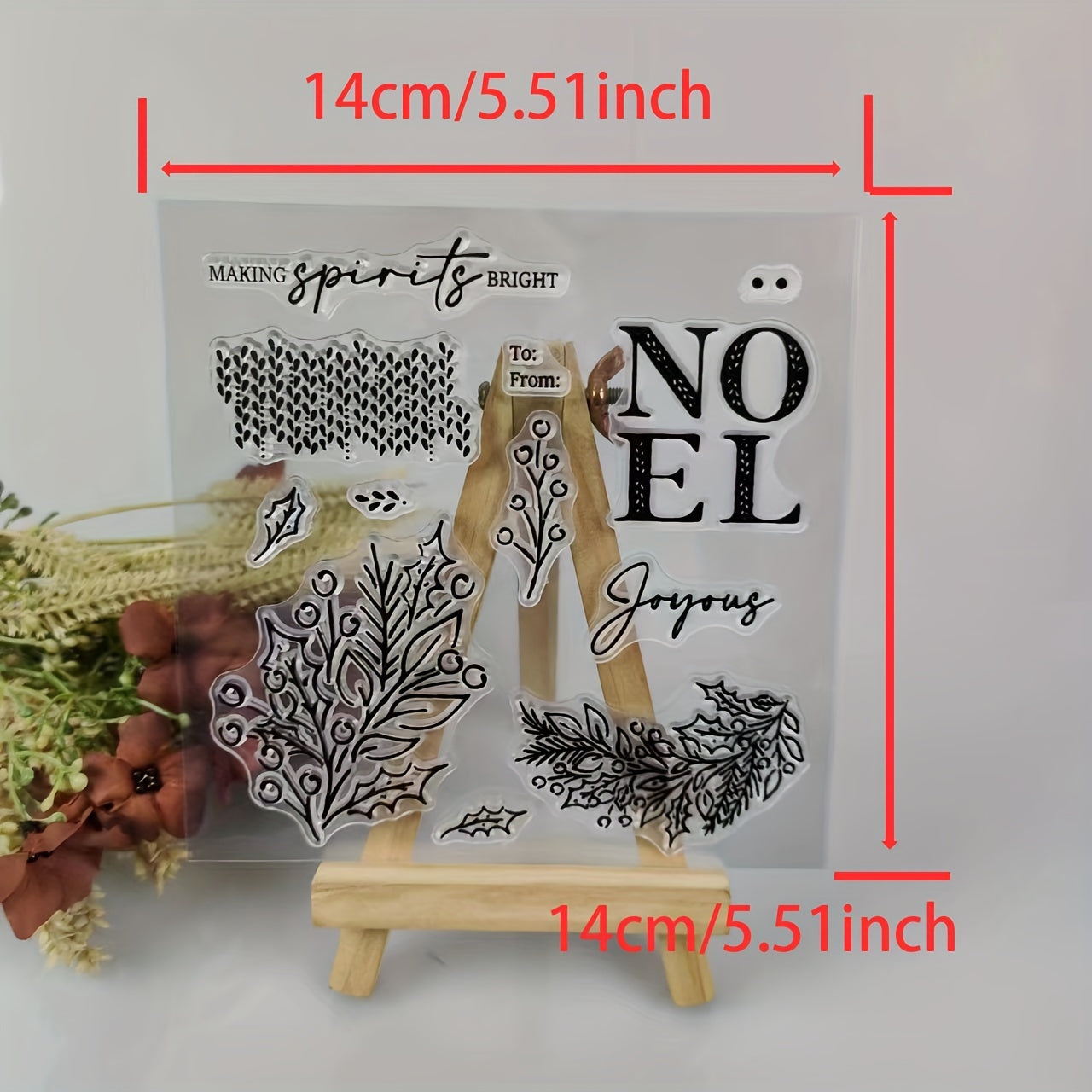 Plants Metal Cutting Dies And Stamps Set For Scrapbooking