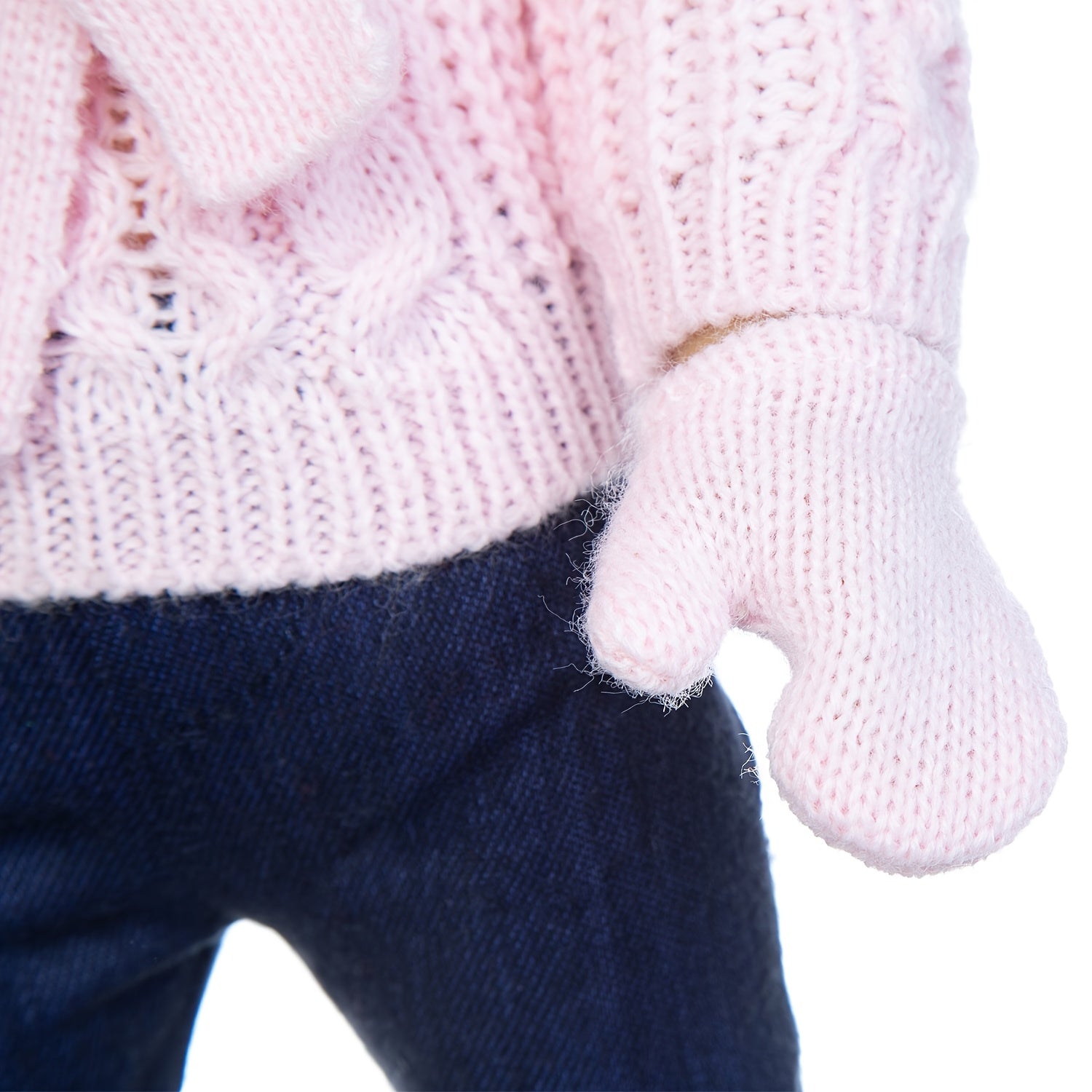 5pc Light Pink Knitted Doll Clothes for 18" Dolls - Kids' Favorite Gift