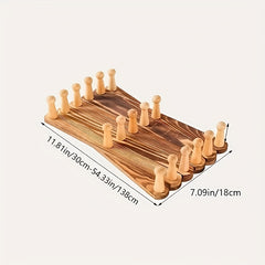 Wood Expandable Rack Hat Cap Belt Umbrella Coffee Mug Wall Woode