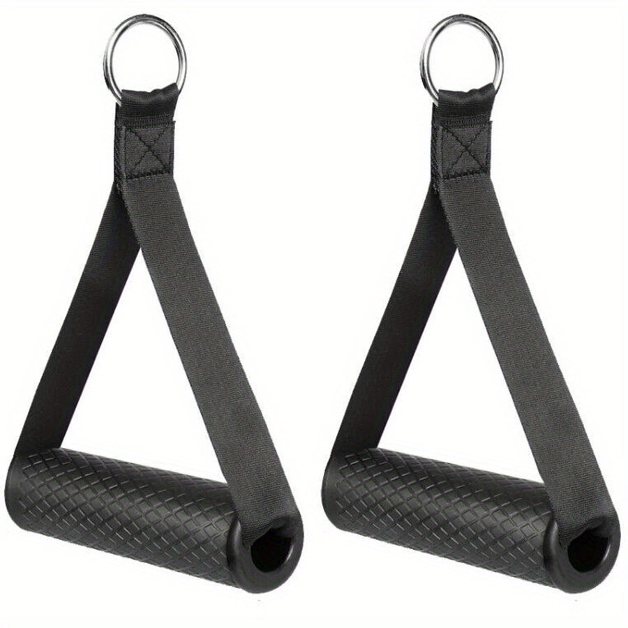 Resistance Band Set with Rubber Handles for Yoga Strength Training